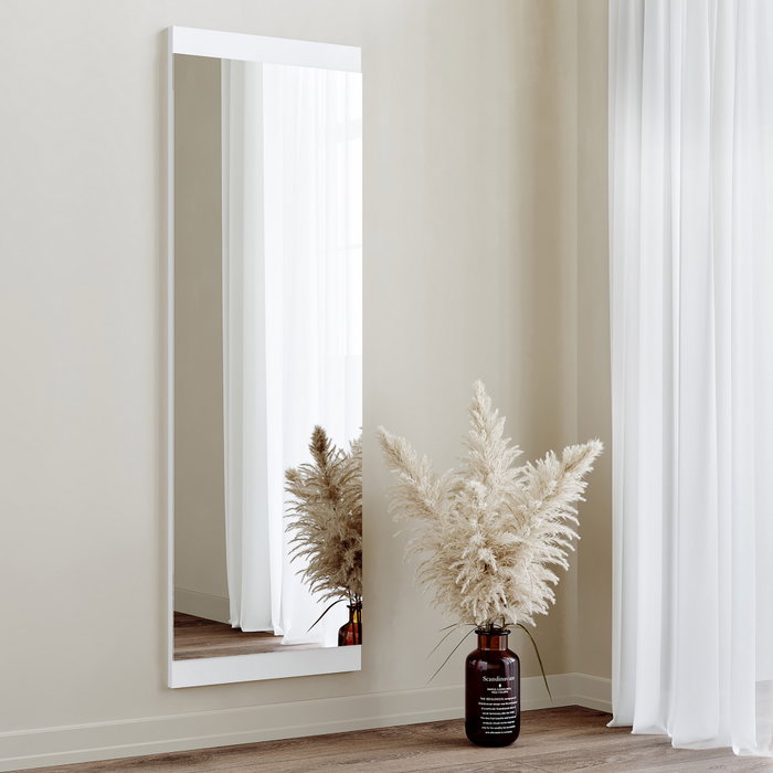 Hanah Home Espejo Basic 40x120 cm Blanco Madera MDF Decorativo